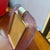Venini 1990s Barovier Style Art Deco Pink Murano Glass and Brass Picture Frame For Sale - Image 4 of 12