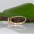 Padparadscha Sapphire Ring With Natural Diamond Accents: Solid 14k Gold, Size 6.75 For Sale - Image 10 of 10