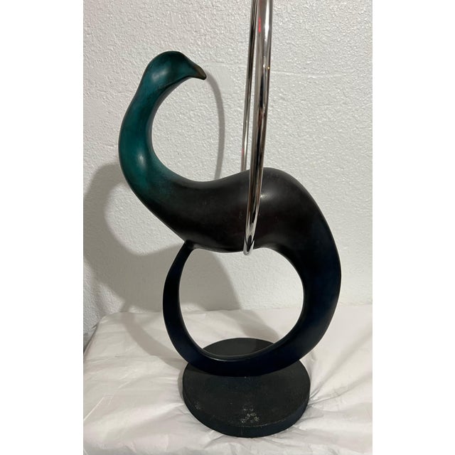 Colin Webster Watson, Large Bronze Modernist Biomorphic Sculpture Abstract Bird Colin Webster Watson For Sale - Image 15 of 18