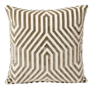 Schumacher X Mary McDonald Vanderbilt Velvet 20" Pillow in Dove