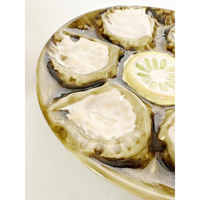 Oyster Plates in Ceramic, France, 1970s, Set of 2 For Sale - Image 10 of 17