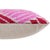 Hand-Knotted Silk Velvet Ikat Lumbar Pillow - 16x24 Fuchsia & Raspberry For Sale - Image 4 of 7