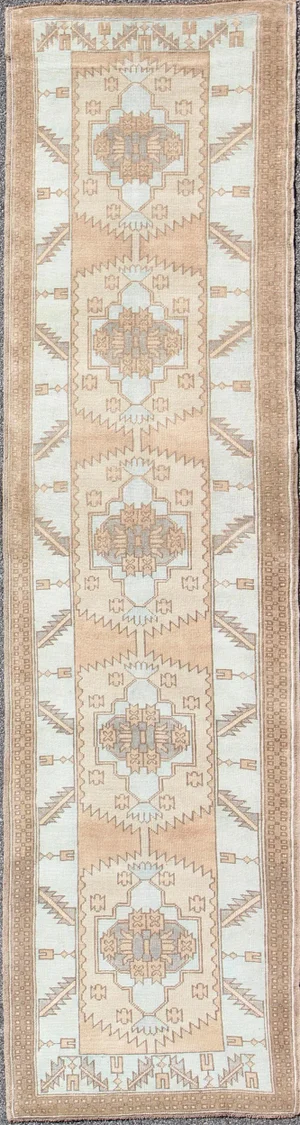 1940’s Vintage Turkish Oushak Runner-3'4 X 13'2