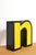 Metal Vintage Letter N Sign with Light, 1980s For Sale - Image 7 of 7