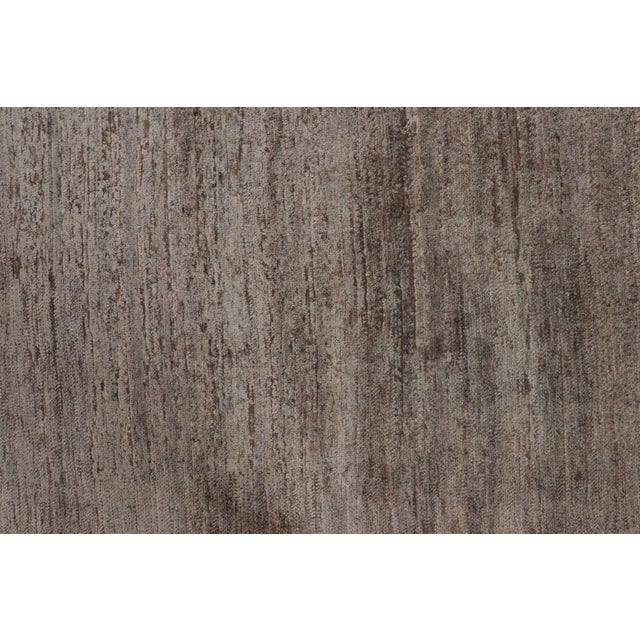 Rug & Kilim’s Modern Textural Rug in Neutral Taupe and Gray Tone-on-Tone -13x17 For Sale In New York - Image 6 of 8
