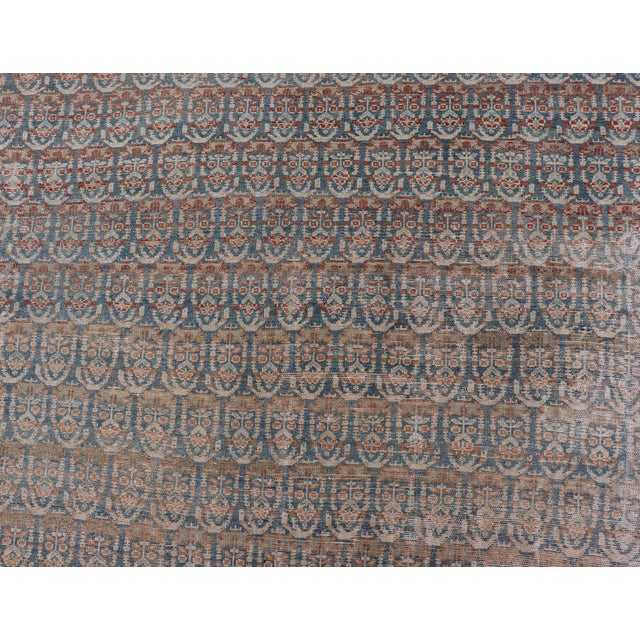 Large Antique Malayer Persian Gallery With All Over Paisley Design With Lt. Blue 8'1 X 20'5 For Sale - Image 14 of 17