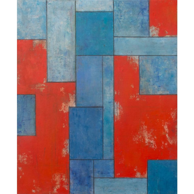 Contemporary Abstract Geometric Painting For Sale