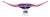 Pink and Purple Art Glass Centerpiece Bowl for Chřibská, Czechoslovakia, 1960s For Sale