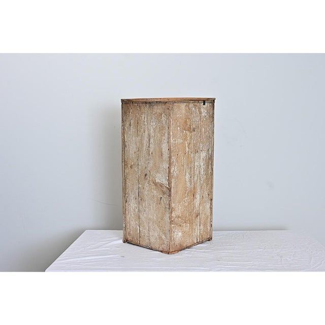 Gustavian (Swedish) Swedish 19th Century Pine Wall Mounted Corner Cabinet For Sale - Image 3 of 12