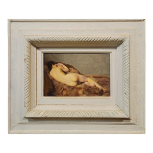 Paul Sieffert -1920s French Study of a Female Nude From the Back-Oil Painting
