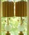 An awesome pair of vintage Venetian WHITE OPALINE glass table lamps by Marbro. The circular optics make the lamps look...