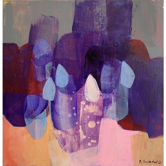 Anna Masiul-Gozdecka, April Rain, 2022, Acrylic on Canvas For Sale - Image 4 of 4
