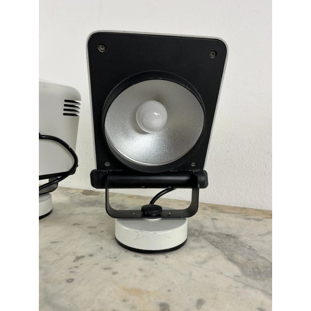 White Vintage Adjustable Wall Lamps, Italy, 1970s, Set of 2 For Sale - Image 8 of 10