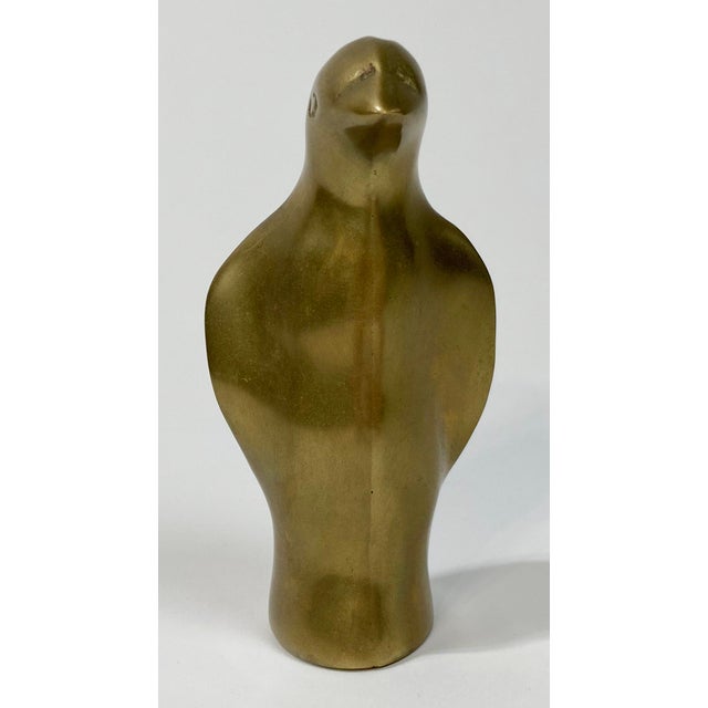 Mid-Century Modern Vintage MCM Style Brass Penguin Paper Weight For Sale - Image 3 of 7