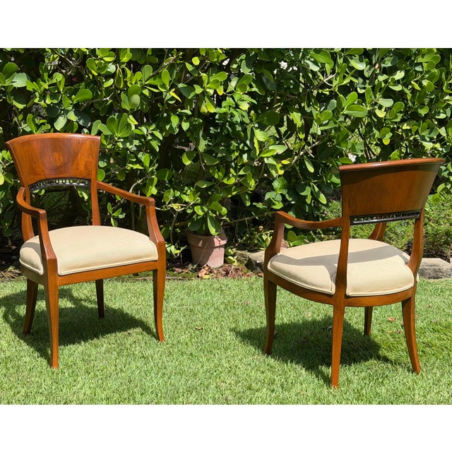 William Switzer William Switzer Biedermeier Armchairs, Pair For Sale - Image 4 of 17