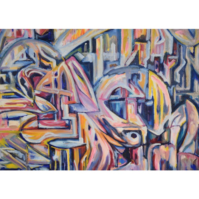 "Visions of the Metropolis" - Original Oil by Travis Flack For Sale - Image 4 of 8