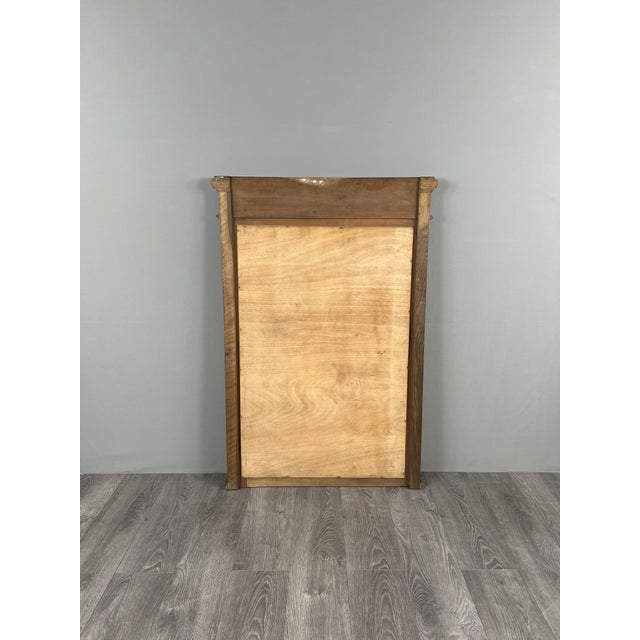 Brown Carved Wooden Mirror, Late 19th / Early 20th Century For Sale - Image 8 of 9