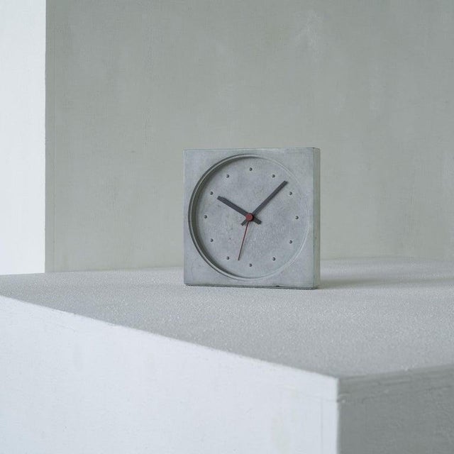 Danese milano kuno prey concrete clock. Italy, 1986. This is a very rare post-modern concrete clock designed by kuno prey...