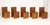 Zach Hadlock Platform Walnut Dining Chairs, 5 For Sale - Image 4 of 12