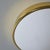 Brass 1960s Glashütte Limburg Brass & Opaline Glass Flush Mount in the Manner of Stilnovo For Sale - Image 8 of 12