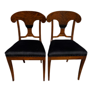 Pair of Antique Swedish Karl Johan (Biedermeier) Side Chairs - Fully Restored