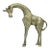 Late 20th Century Vintage Brass Giraffe Figurine For Sale