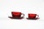Ruby Red Glass Cup and Saucer Set For Sale - Image 9 of 10
