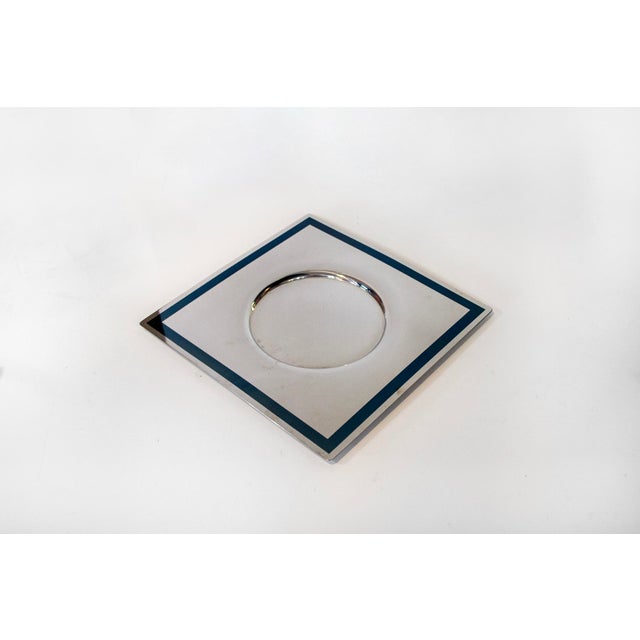 Steel tray. Manufacturer: Sambonet 1970s This piece has an attribution mark, I am sure that it is completely authentic and...