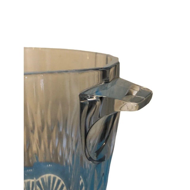 Mid 20th Century Vinatge Cristal d'Arques France Glass Ice Buckets Handcut For Sale - Image 5 of 6