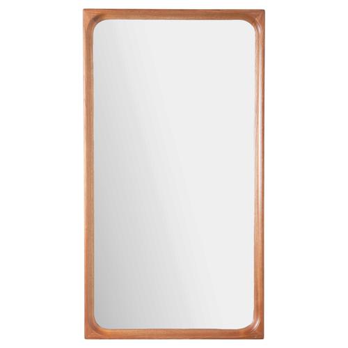 1960s Wall Mirror with Teak Frame, Denmark, 1960s For Sale - Image 5 of 5