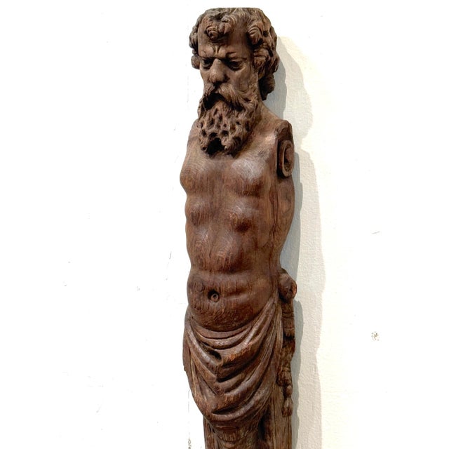19th Century European Hercules Herm Architectural Carving For Sale - Image 18 of 18