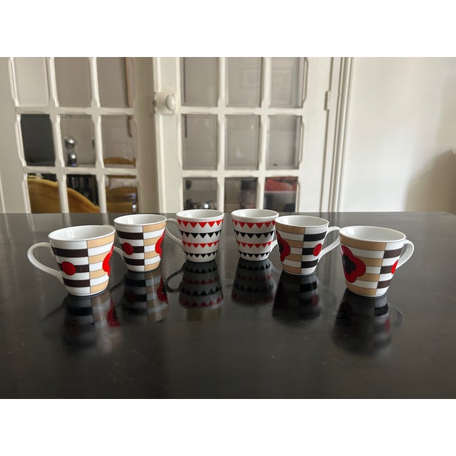 Designer Mugs from San Marco, 2010s, Set of 6 For Sale - Image 10 of 13