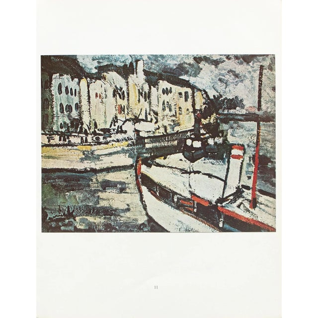 An excellent reproduction full-color print after painting "Landscape with Tugboat" (1905) by Maurice de Vlaminck. Comes...