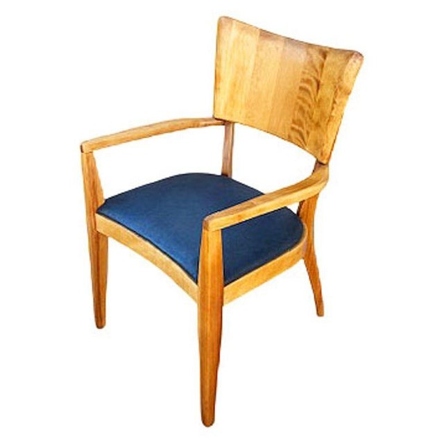 Mid-Century Modern Restored Mid-Century "Stingray" Birch Armchair Dining Chair Attributed to Heywood Wakefield For Sale - Image 3 of 6