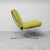 Pair of armchairs made in the 1970s. Green fabric upholstery (new). Chromed metal frame with signs of wear. Excellent...