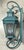 Monumental Coach Style Brass & Bronze Wall Lantern With Verdigris Finish . For Sale - Image 13 of 15