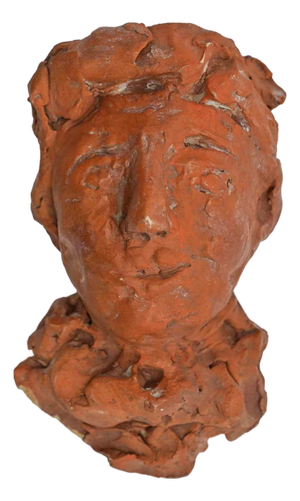 Sirio Pellegrini, Portrait Sculpture, Modern Style, 1960s, Terracotta