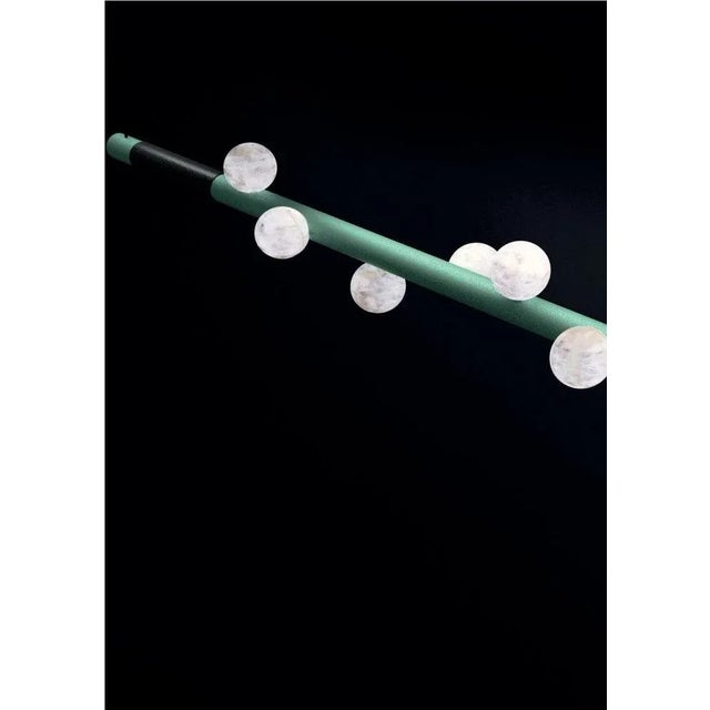 Contemporary Demetra Pendant Lamp in Brushed Black Metal by Alabastro Italiano For Sale - Image 3 of 4