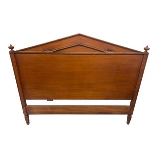 1930s Biedermeier Full Size Wood Headboard For Sale