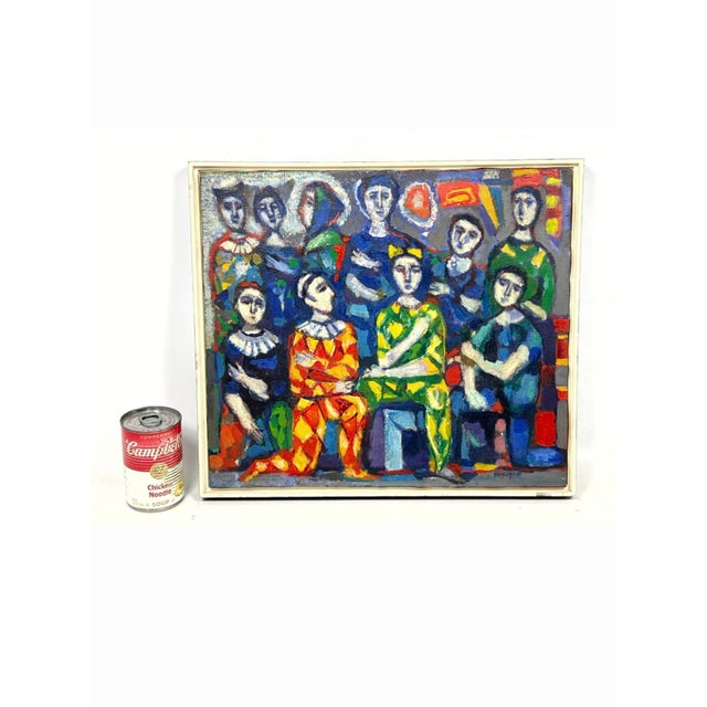 Impressionist Gerald Negelspach Harlequin Painting For Sale - Image 3 of 8