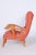Orange Art Deco Wingchair in Beech by Jan Vaněk, 1930s For Sale - Image 8 of 12