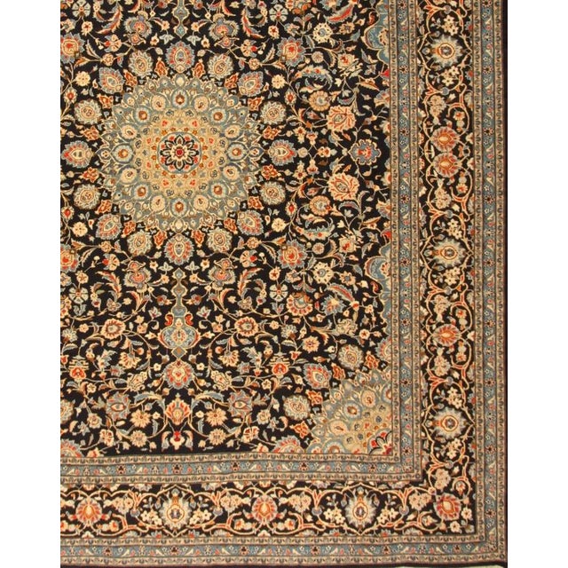 Hand-Knotted Isfahan Rug with Toranj Sheikh Safi Pattern For Sale - Image 5 of 7