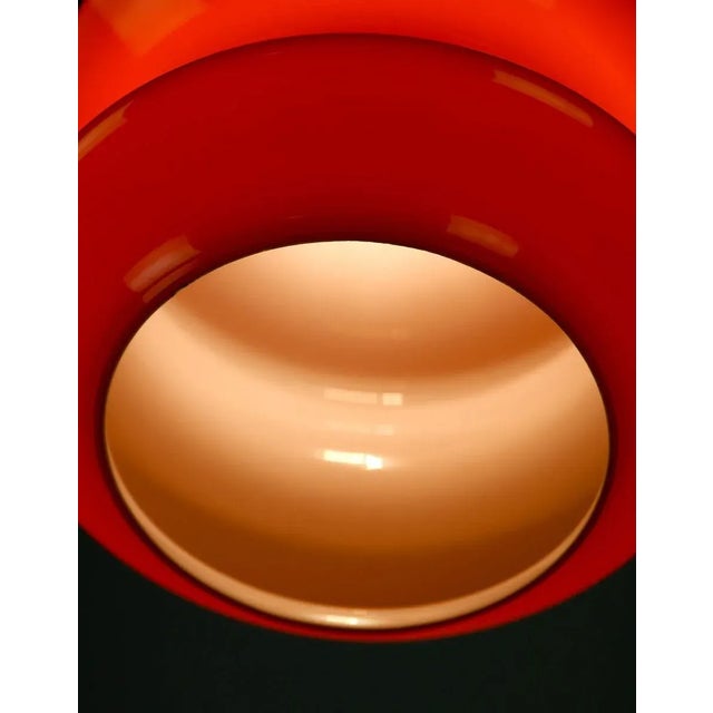 Mid-Century Orange Glass Pendant Lamp, 1970s For Sale - Image 15 of 18