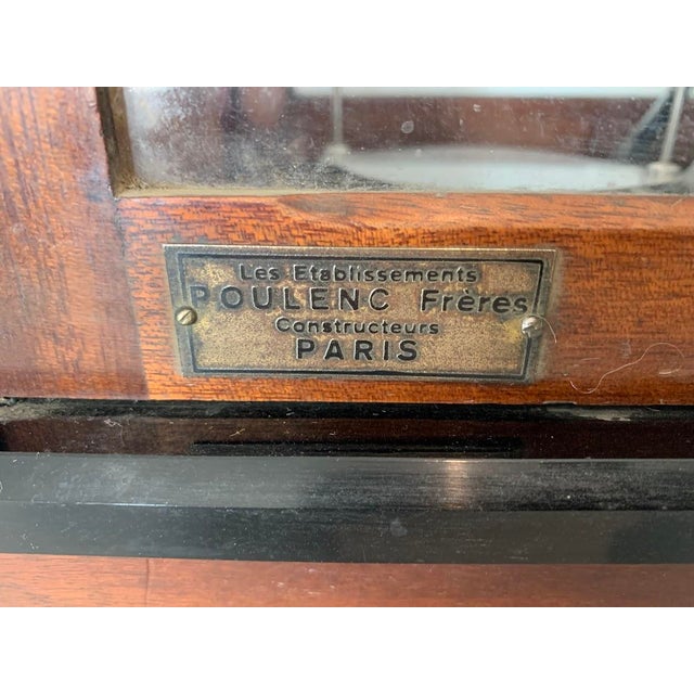 Mahogany Glass-Fronted Trebuchet from Maison Poulenc Frères, Paris, France, 20th Century For Sale - Image 4 of 12