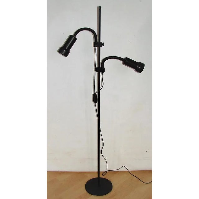 Black Floor Lamp from Lyskar, 1970s For Sale - Image 8 of 9