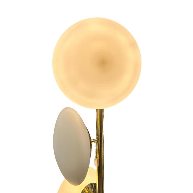 Metal Vintage Helical Floor Lamp, 1950s For Sale - Image 7 of 9