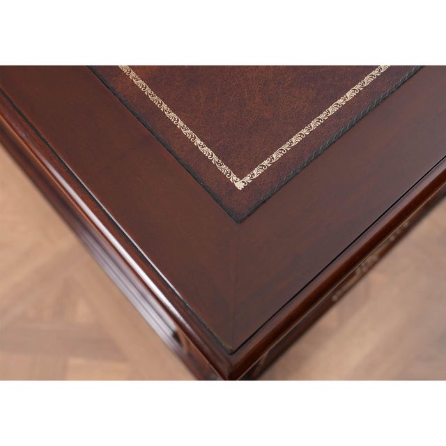 Traditional Traditional Huge Partners Desk For Sale - Image 3 of 11