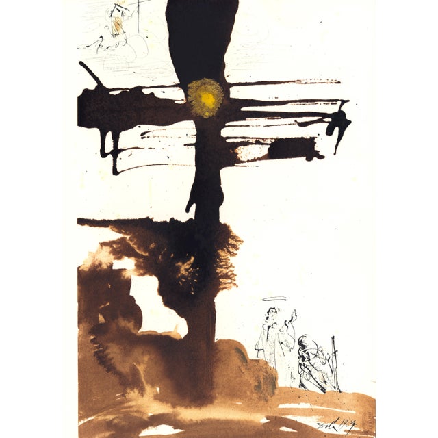 Color lithograph "Veni, Domine Jesu" (Come, Lord Jesus, Apocalypsis 22:20) from Salvador Dalí's monumental five-volume...