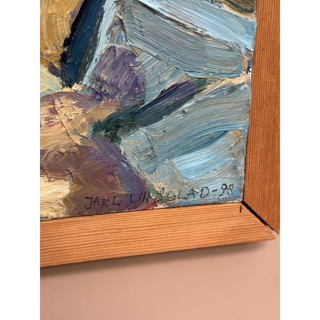 Jarl Lindblad, Landscape Composition, 1998, Oil on Canvas, Framed For Sale - Image 6 of 18