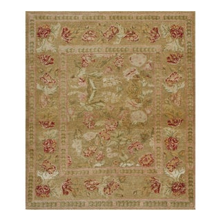 Early 20th Century Turkish Hereke Rug ( 4'2" x 4'10" - 127 x 147 ) For Sale